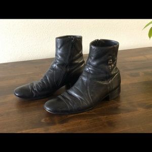 🔥Bally Black Leather Boots🔥 Continentals Swiss